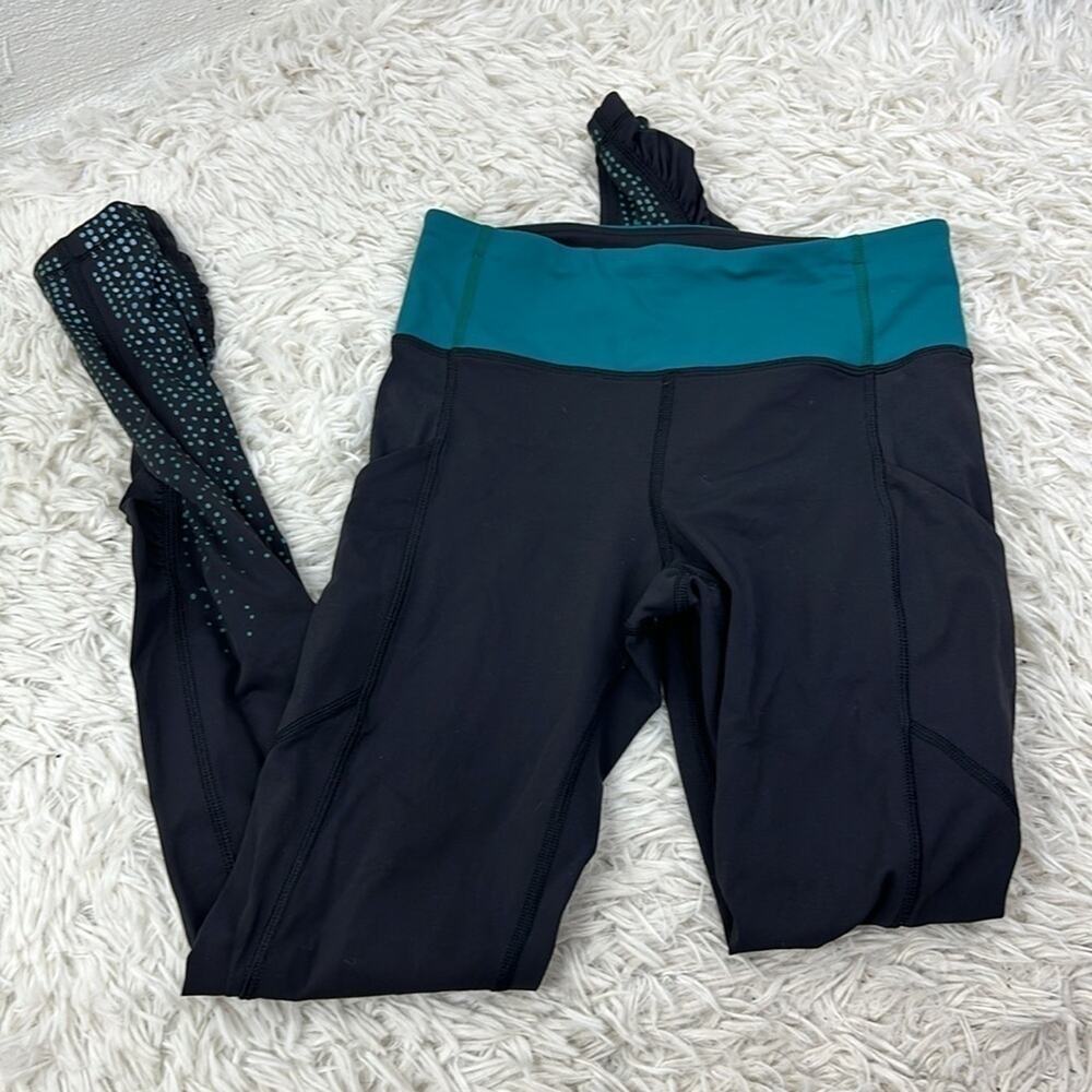 Lululemon Speed Tight IV *Lights Out Black / Forage Teal